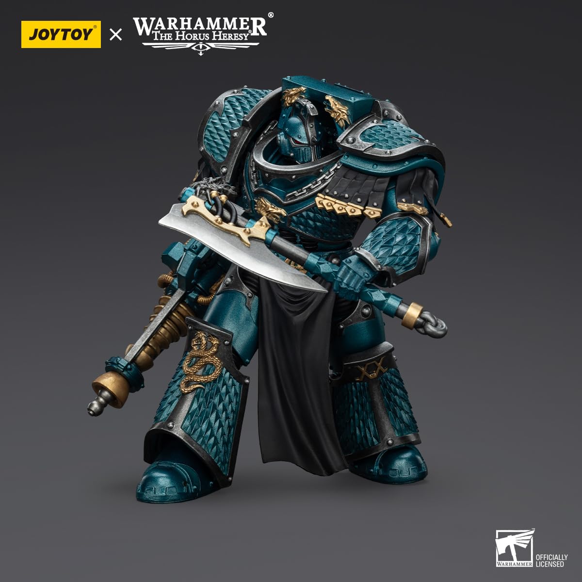 TOYVERSE JOYTOY 1/18 Actionfigur Warhammer The Horus Heresy, Alpha Legion Lernaean Terminator mit Umwandlung Beam Canon, bewegliche Gelenke, Charaktermodell