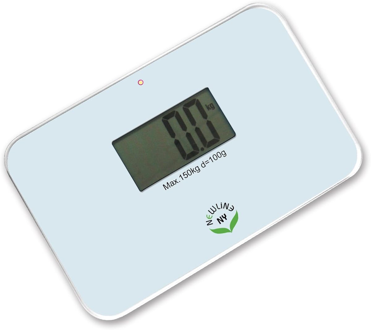 NewlineNY Auto Step On Super Mini Travel Bathroom Scale, 5.25" x 8.5" SBB0638SM: White