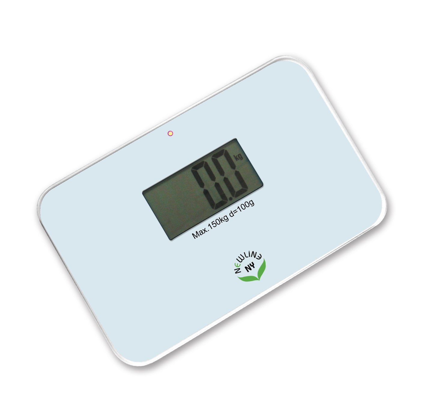 NewlineNY Auto Step On Super Mini Travel Bathroom Scale 5 25 x 8 5 SBB0638SM White