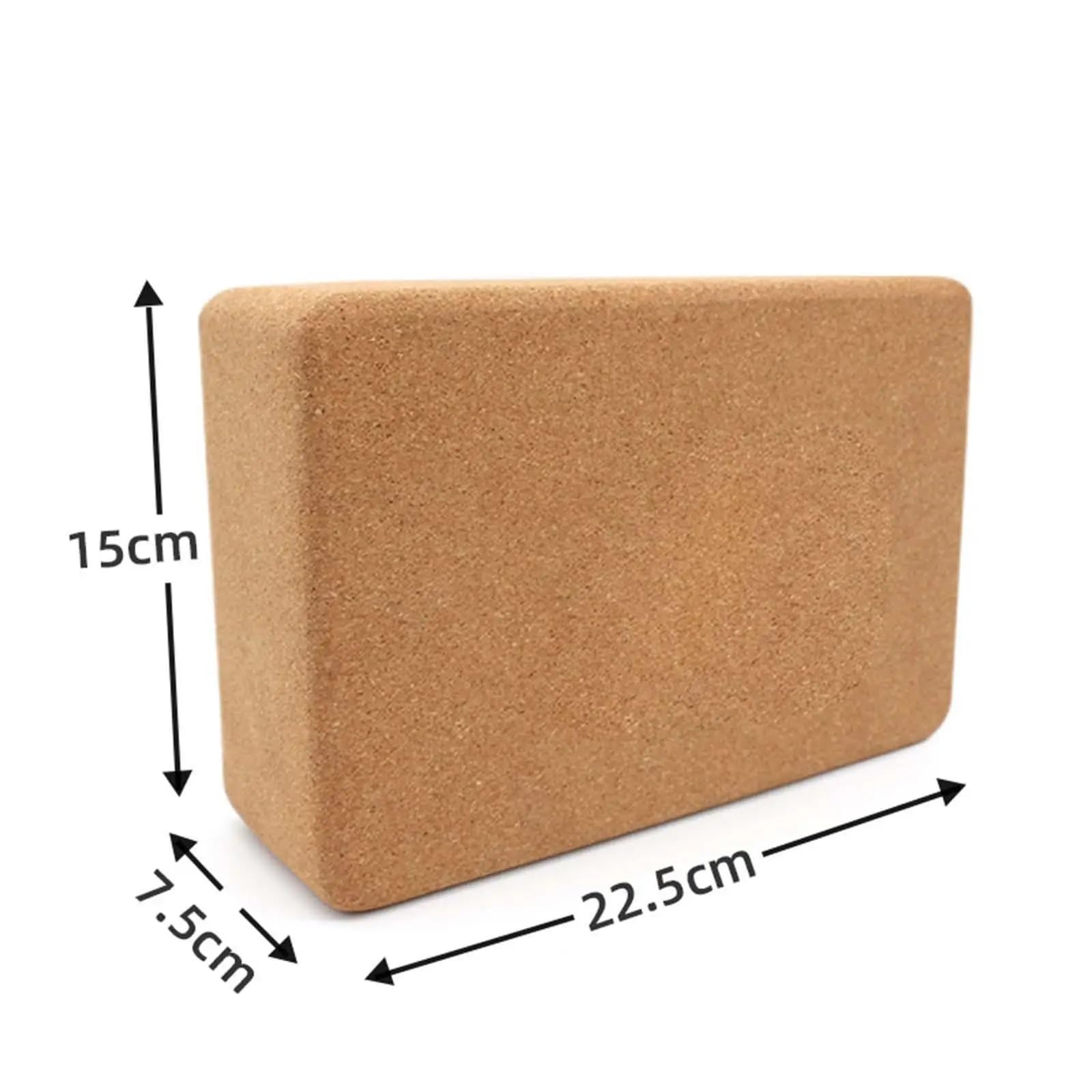 Bloque Yoga Cork Yoga Brick Single Block Body Building Supportive Soft Squat Wedge