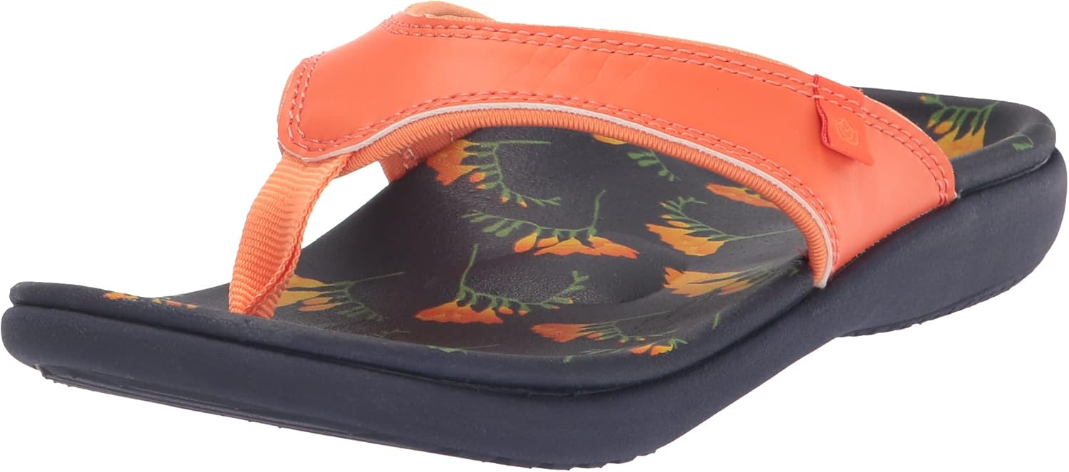 Spenco Women's Support Flip-Flop, Orange, 9 Wide