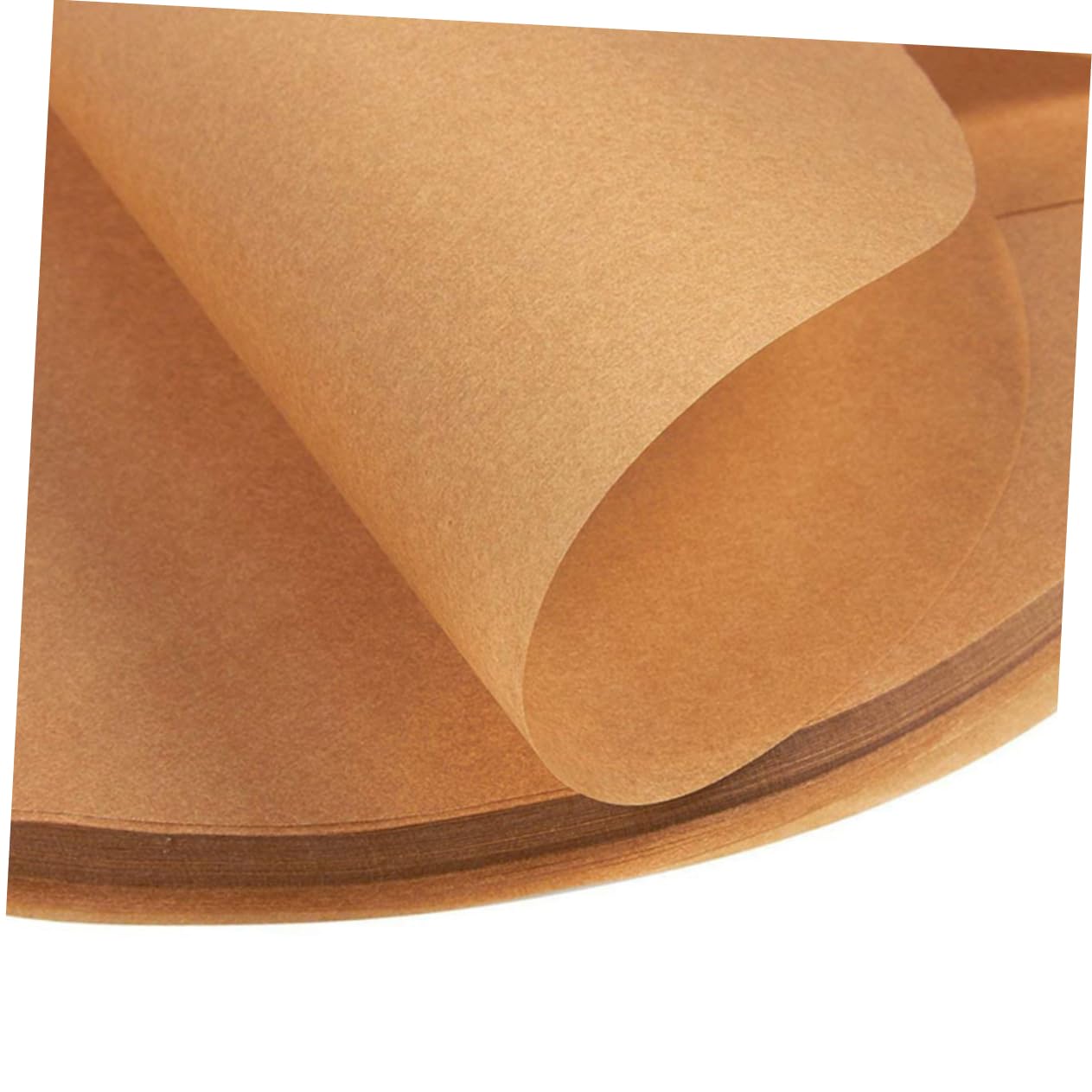 ABOOFAN Papier Parchemin Antiadhésif Marron pour Barbecue et Pâtisserie, Absorption D'huile Élevée, Résistant Haute Température, Lot de 200 Feuilles en Pâte de Bois