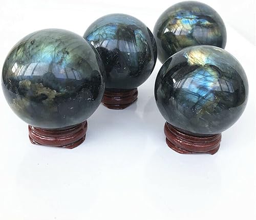 Miniatura 1 de Labradorita esfera de cristal natural cuarzo piedras naturales y minerales piedras preciosas pedras para artesanato Reiki decoración (tamaño