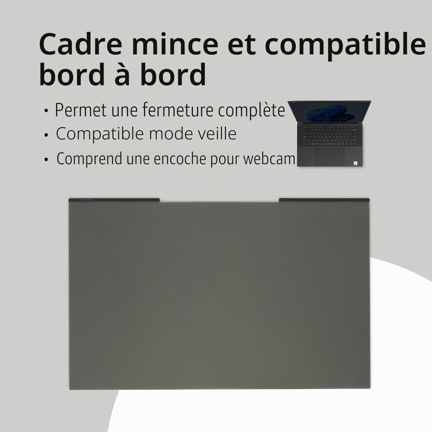 Kensington filtre de confidentialité magnétique MagPro pour écran 14'' (16:10), anti-reflets, anti lumière bleue, compatible avec les PC portables Lenovo ThinkPad, HP, Dell, K55254WW