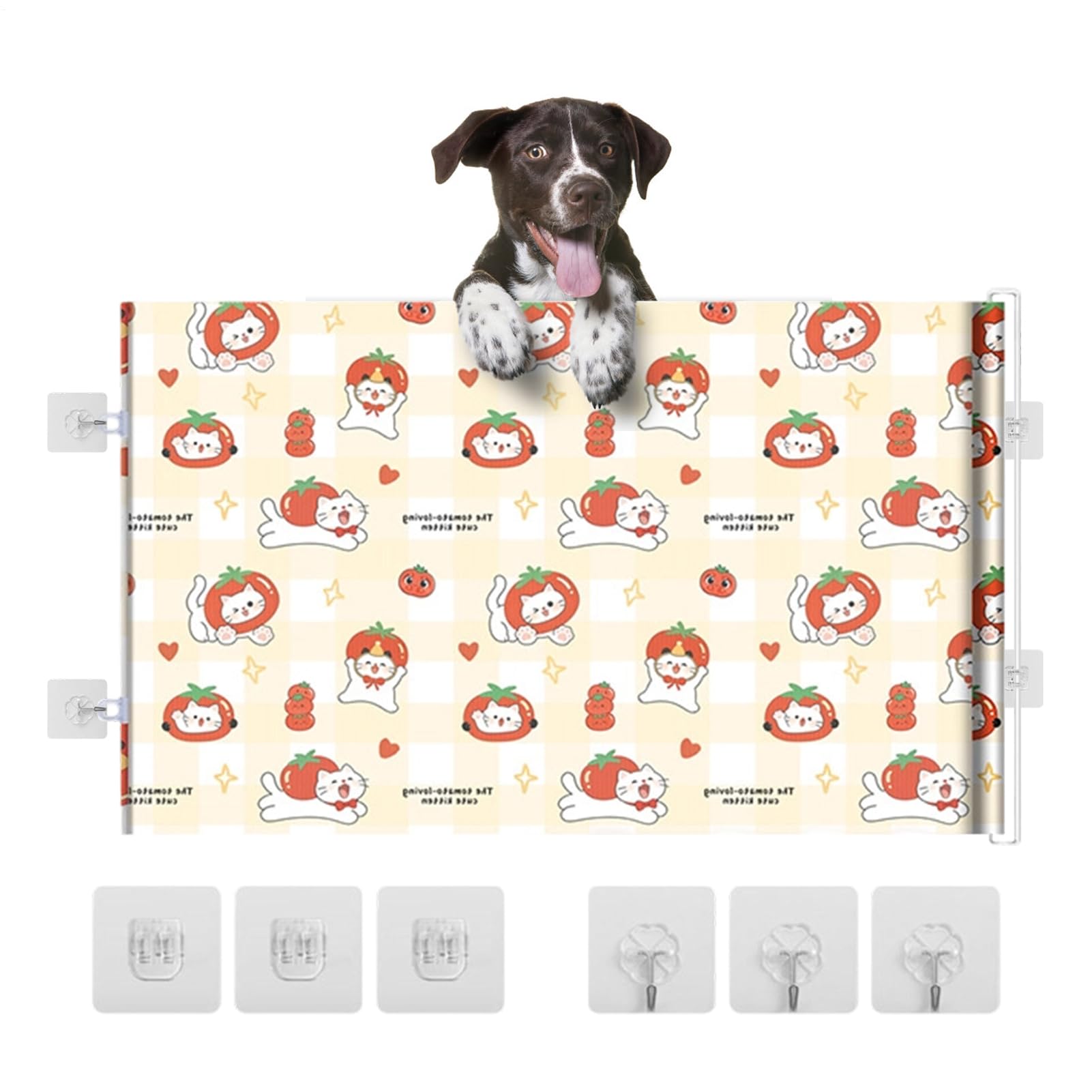 Cancello per Animali per Porte Senza foratura schermo retrattile per