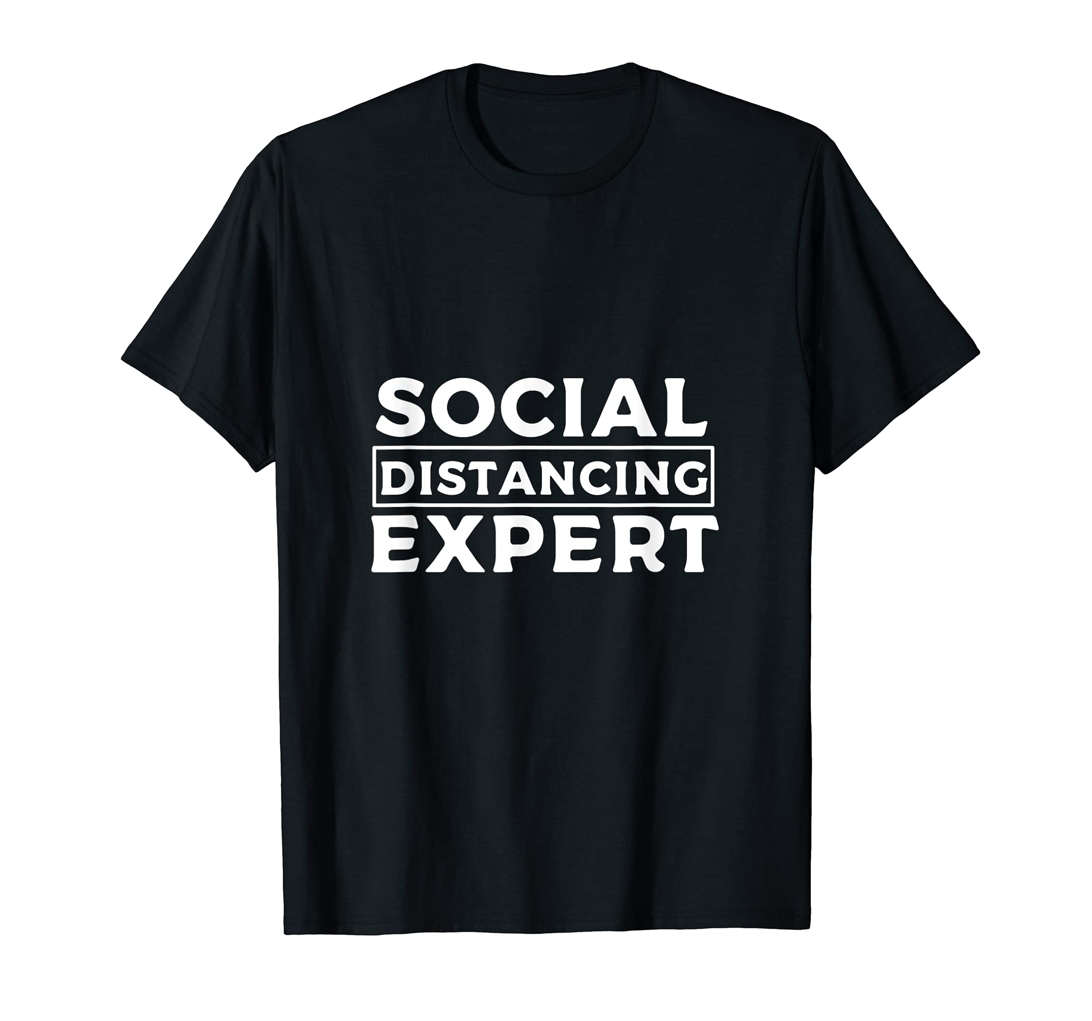 Social Distancing Expert Social Distance Expert T-Shirt, Black