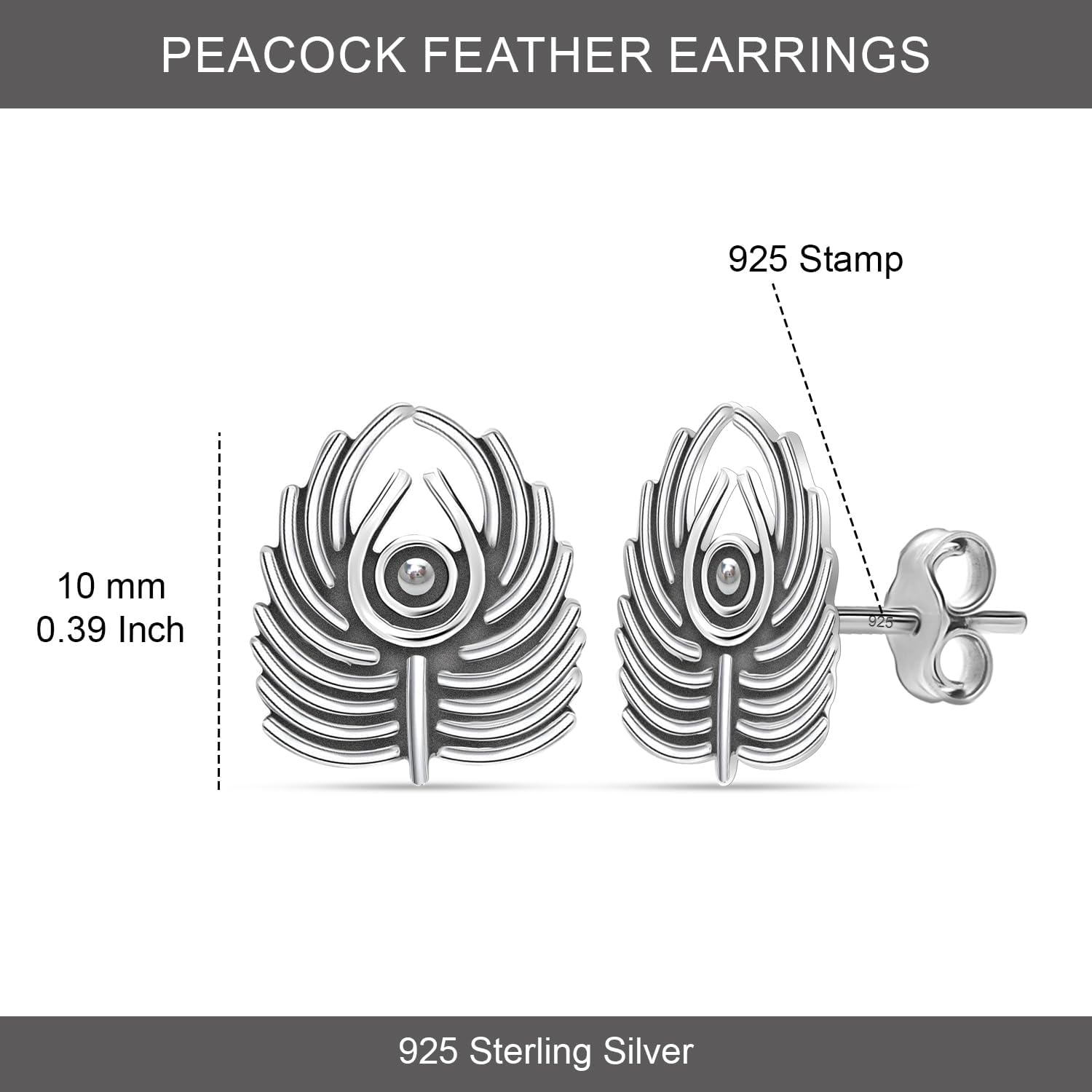 LeCalla 925 Sterling Silver Stud Earrings Jewelry Lightweight Two-Tone Antique Filigree Stud Earrings for Women Gifts for Her