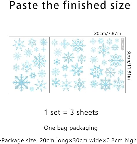 Miniatura 63 de Calcomanías de pared para árbol de Navidad de 38.58 x 37 pulgadas, calcomanías de pared extraíbles para ventana de Navidad, decoración para Navidad