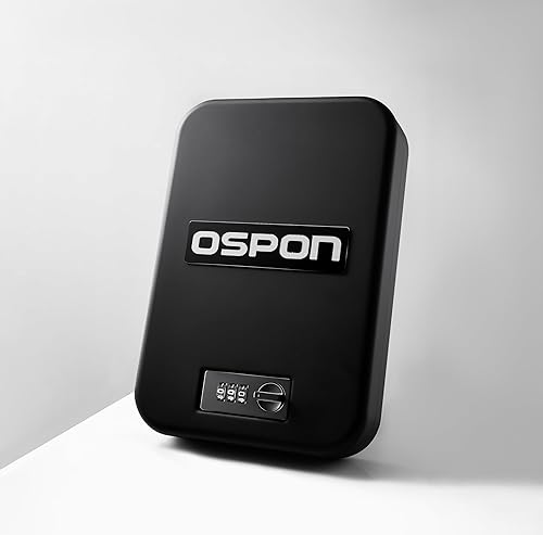 Miniatura 4 de Caja de seguridad portátil para armas con cerradura de combinación, pequeña caja fuerte oculta para pistola para mesita de noche de coche, caja de