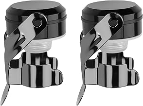 2pcs Champagne Stopper and Wine Stopper, Reusable Airtight Stainless Steel Champagne Stopper with Silicone Seal, Champagne Pourer Stopper for Champagne, Wine (6.5×3.8cm)