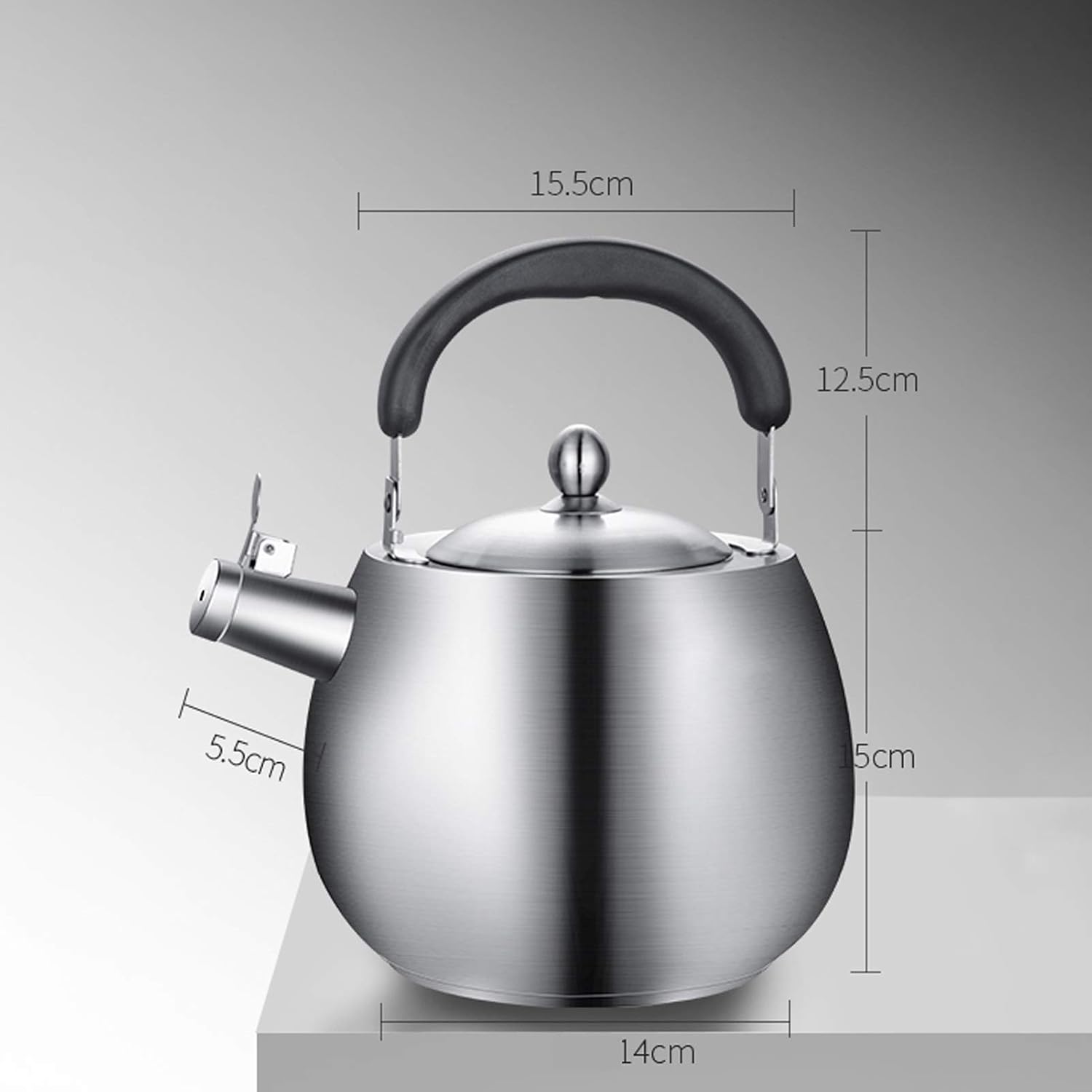 Whistling Kettle Tea Kettle-Tea Pot Whistle Kettle, Large Capacity Teapot, Ergonomic Handle Suitable for Stove