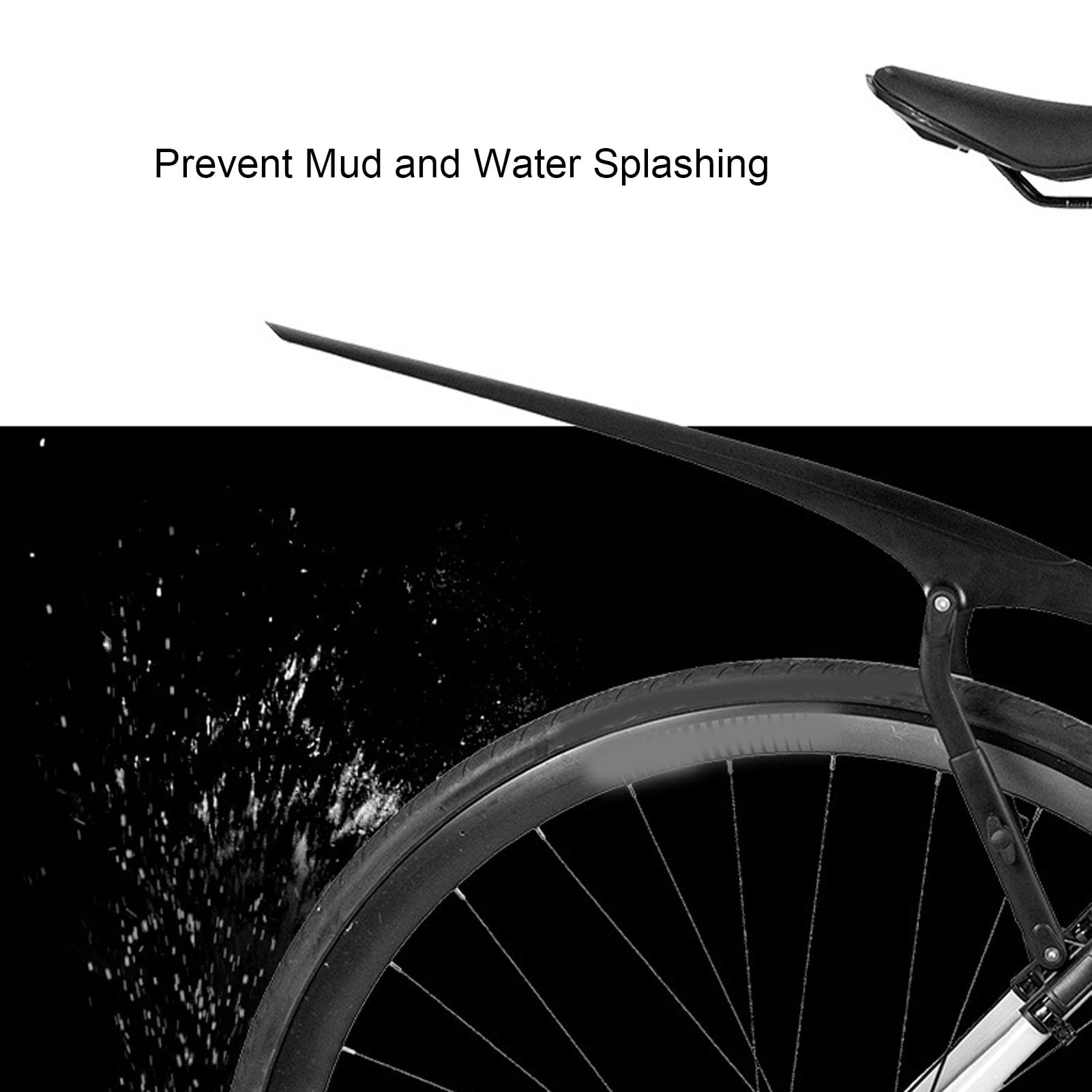 Rennrad Schutzblech, Verstellbares Polypropylen 700C Spritzschutz für