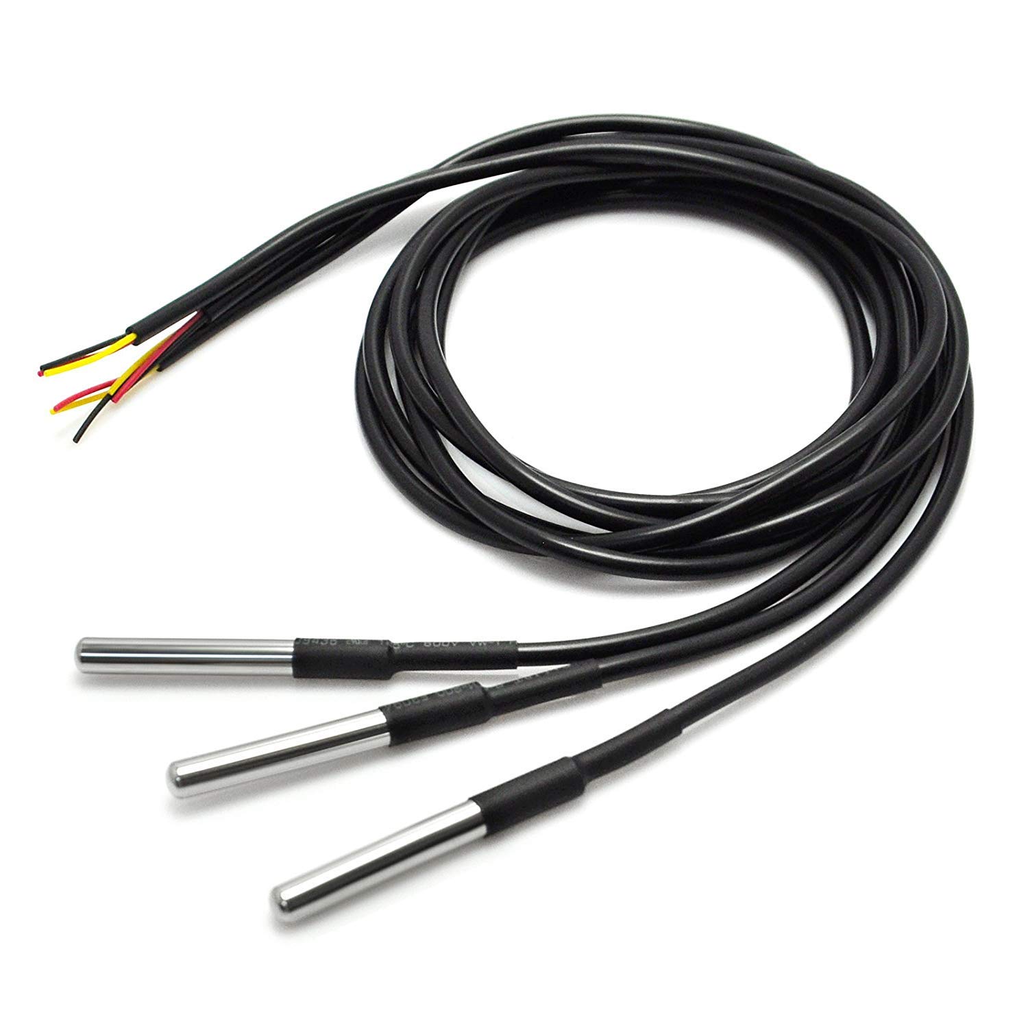 Electrobot DS18B20 Temperature Sensor Waterproof Digital Thermal Probe Sensor For Arduino (3 Pcs) (B07RLPSM8Z) Amazon Price History, Amazon Price Tracker