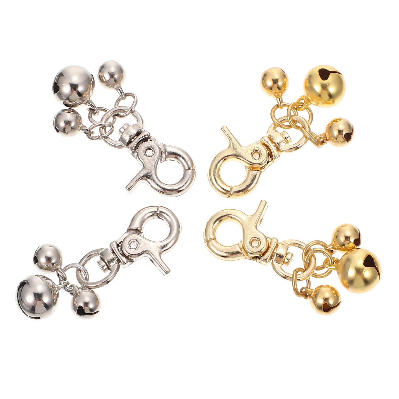 Angoily Double Bells Pet Collar Charm Cat Collar Bell Pendant for Theft Prevention