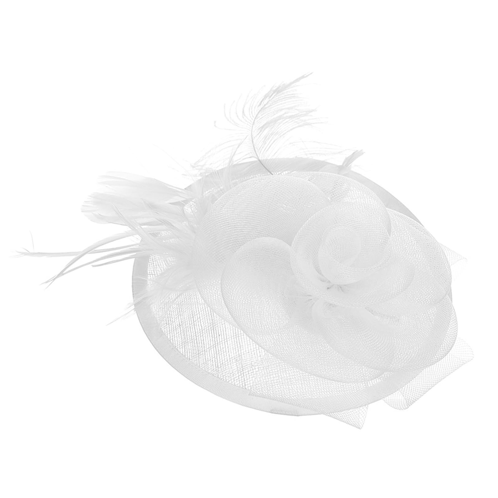 Kalttoy British Styles Women ' s Fascinator Breathable Linen Bride Headwears Delicate Hat Adornment for Stylish Appearance Beautiful Linen Fascinator