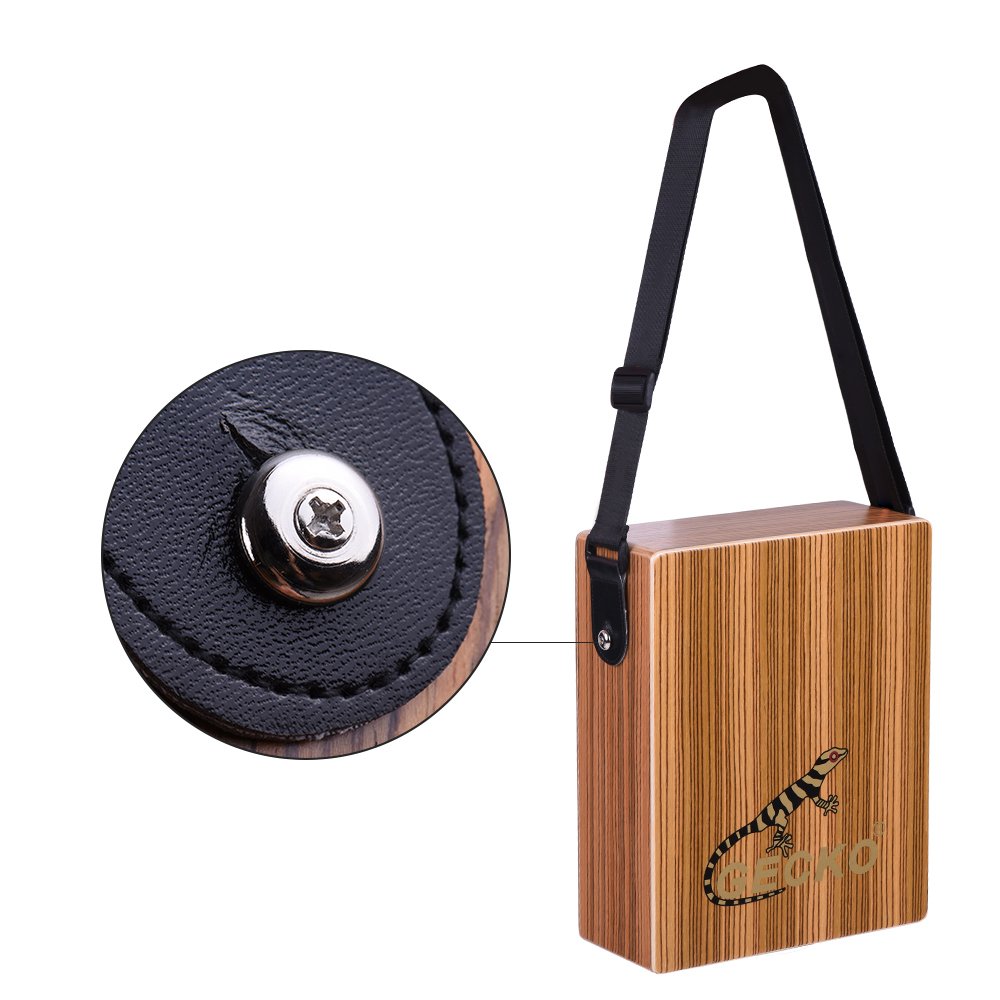 Btuty Tamburo portatile da viaggio Cajon Box Drum Strumento a percussione in legno con borsa per il trasporto