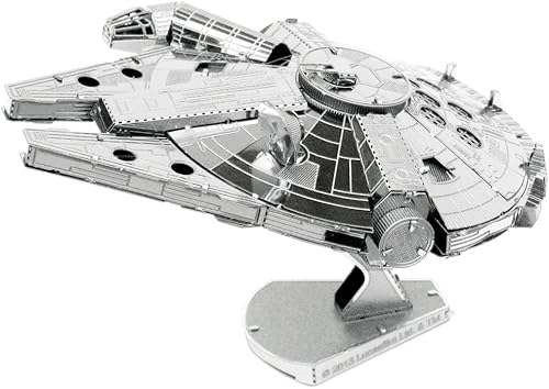 Miniatura 2 de Juego de 3 modelos de Metal Earth 3D Star Wars Halcón Milenario - R2-D2 - X-Wing Starfighter