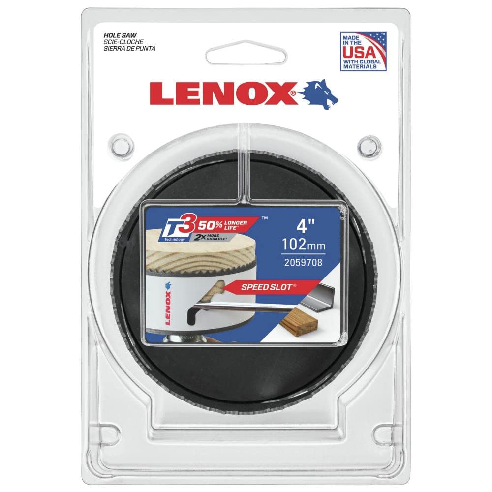 Lenox HOLESAW T3 UA K64L 4 102MM Clam