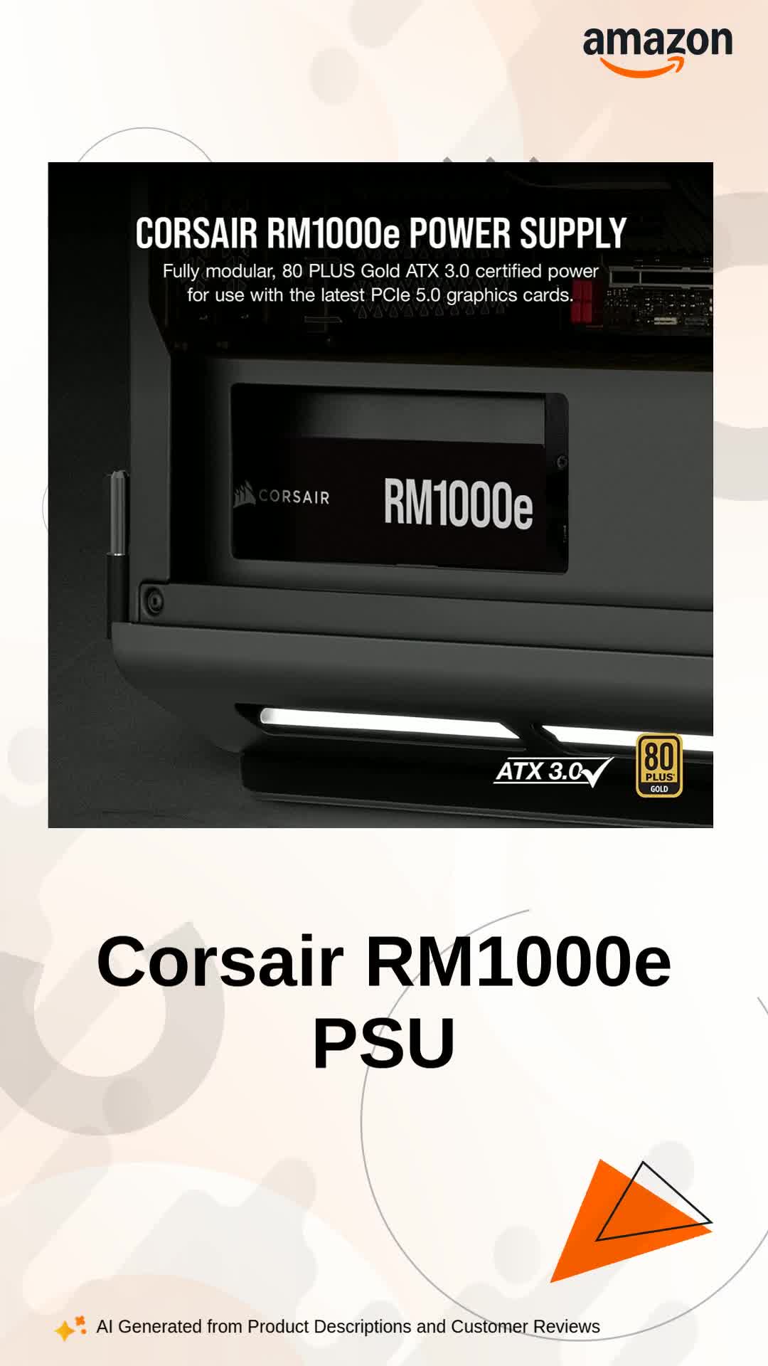 Amazon.in: Buy CORSAIR RM1000e (2023) Fully Modular Low-Noise ATX