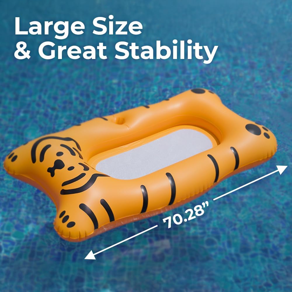 Inflatable Pool Float for Adults & Teens, Mat & Lounger Styles, Large Durable Swimming Pool Float, Comfortable Water Raft for Pool, Beach & Lake