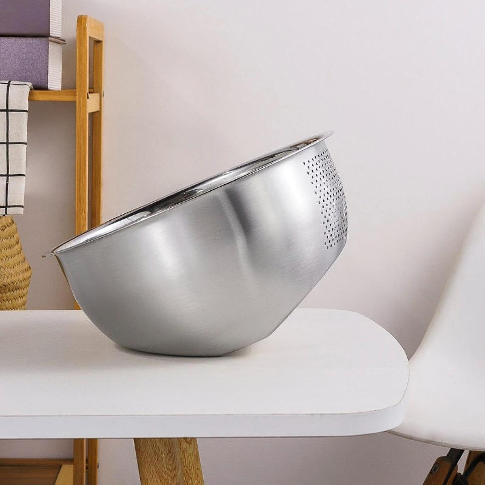 Colcolo Colador de arroz, recipiente para lavar con lateral, colador de cocina, utensilio de limpieza, de pasta para frijoles, herramienta de cocina, L
