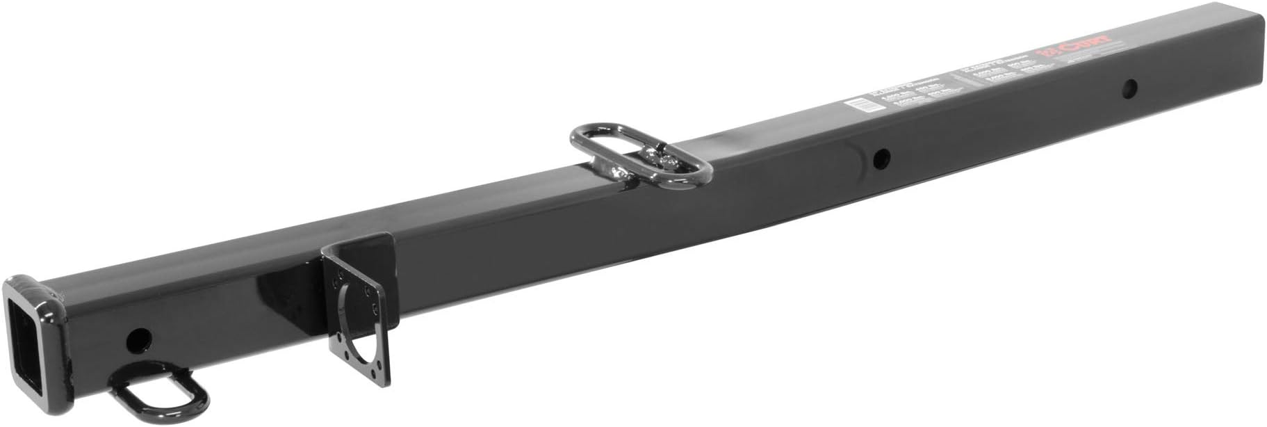 CURT 45048 Trailer Hitch Receiver Adapter Reducer, 2-1/2 to 2-Inch, 34-In Extension, 4,500 lbs