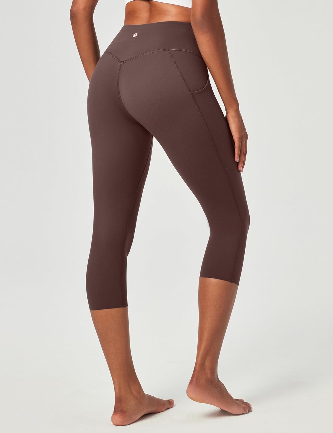 Heathyoga Buttery Soft Capri Leggings with Pockets for Women Tummy Control Capri Pants High Waisted Yoga Pants Women - Image 2