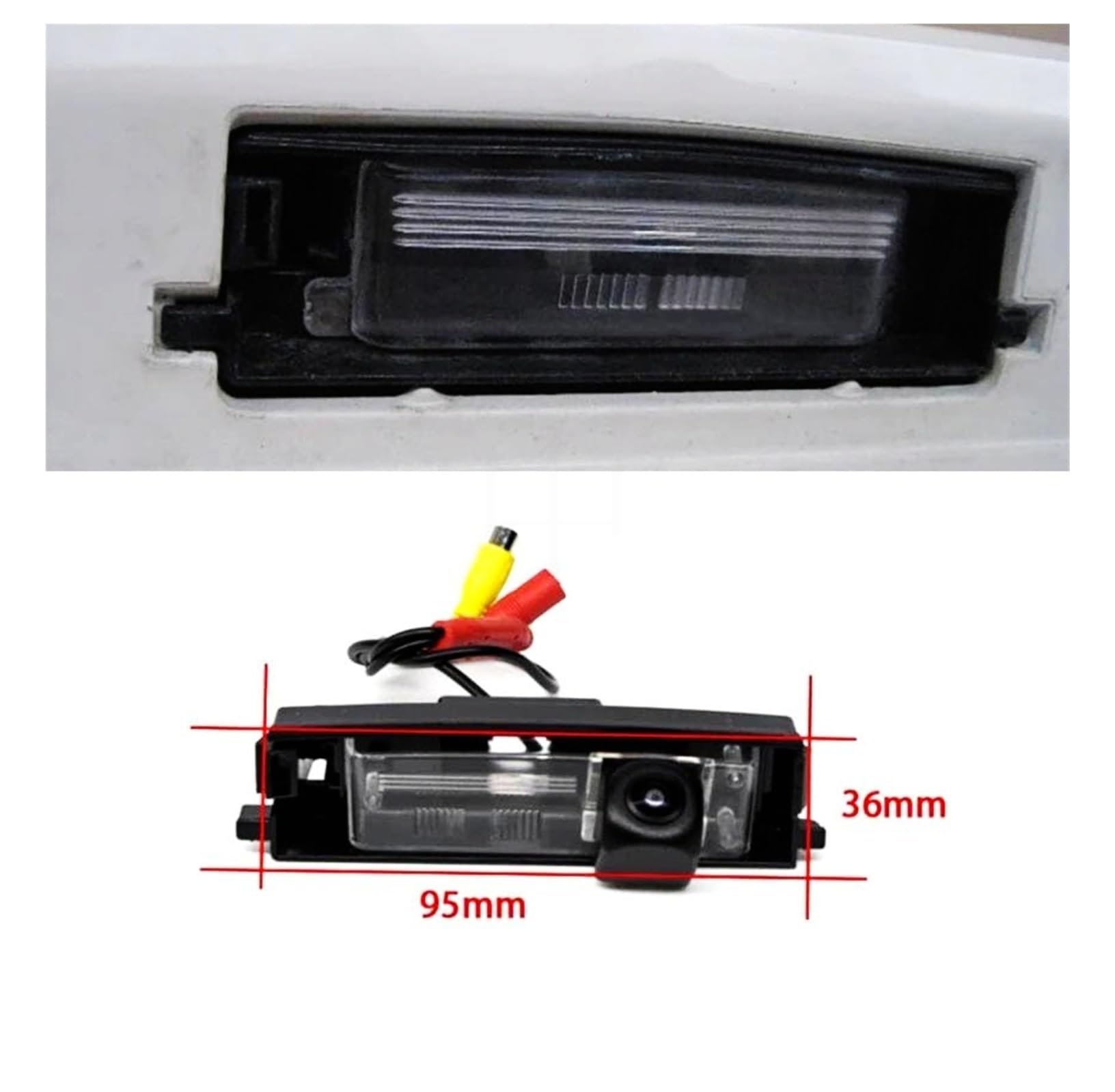 Cámara de visión Trasera con Nocturna HD CCD para Peugeot 108 2014-2021 Cámara Marcha Atrás Coche