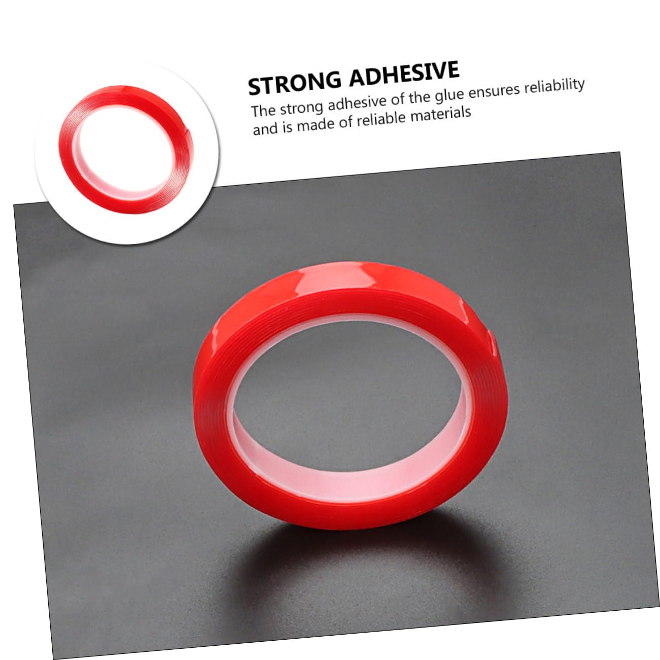 OSALADI 4 Rollen Bürokratie Multifunktion Band schwere drinnen Hochleistungsband Dasselbe doppelseitiges klebeband strapazierfähig breites Klebeband Montageband Starkes Band Acrylsäure rot
