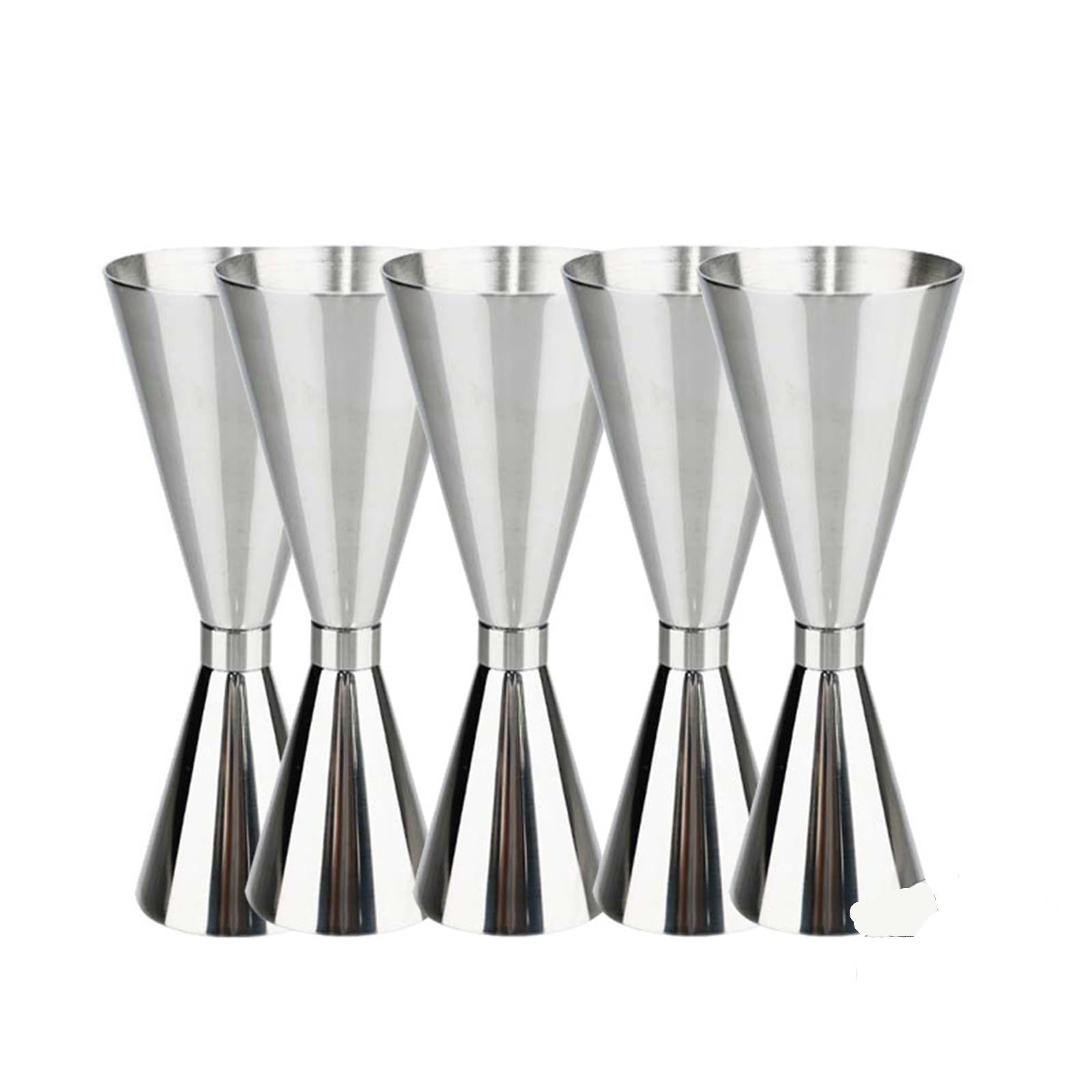 Jigger à Cocktail conique en acier inoxydable 304, multicolore, 30/45/60/90ml(5pcs 30 60ml)