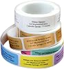 Custom Script Roll Labels, Set of 200 - Clear