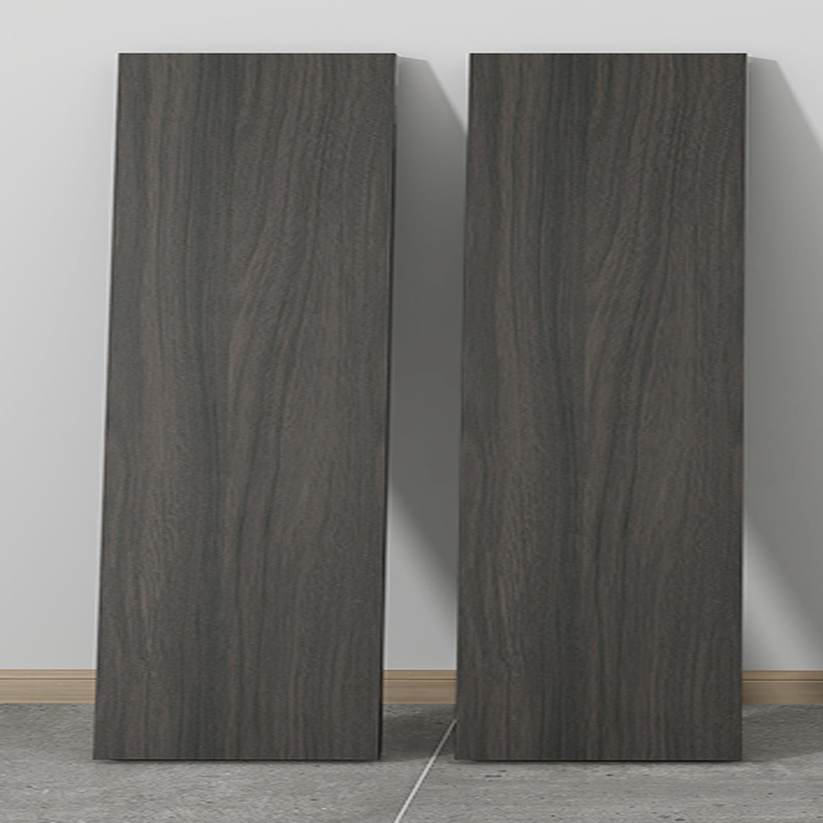Samoprzylepne płytki podłogowe, Self Adhesive PVC Floor Tiles Wood Effect Multicolor 8-12x60cm(Brown,10 * 60cm*50 pcs)