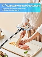 Vista 2 de Elitehood Soporte de trípode flexible de 81 pulgadas de alto para iPhone con cuello de cisne ajustable de 17 pulgadas con control remoto, compatible