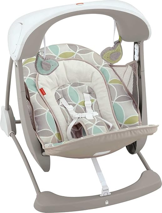 FisherPrice Deluxe TakeAlong Swing & Seat Mocha Swirl