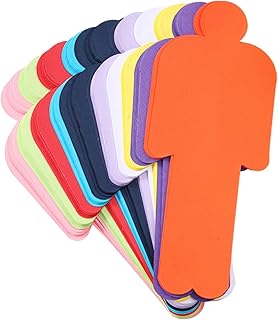 150 Stück Moderationskarten Set Mensch, Präsentationskarten in 10 Farben, Bunte Karteikarten zum Beschriften für Flipchart Papier, Büro, Schule, Unterricht, Lehrerbedarf, Vortrag 20 x 8 cm