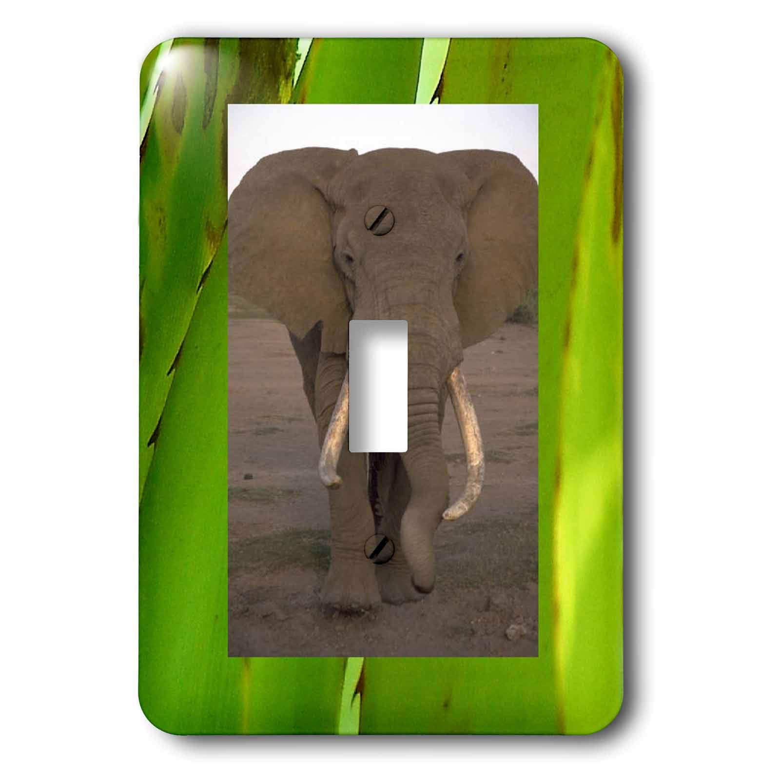 Interrupteur à baïonnette Jungle Elephant plaque de finition murale