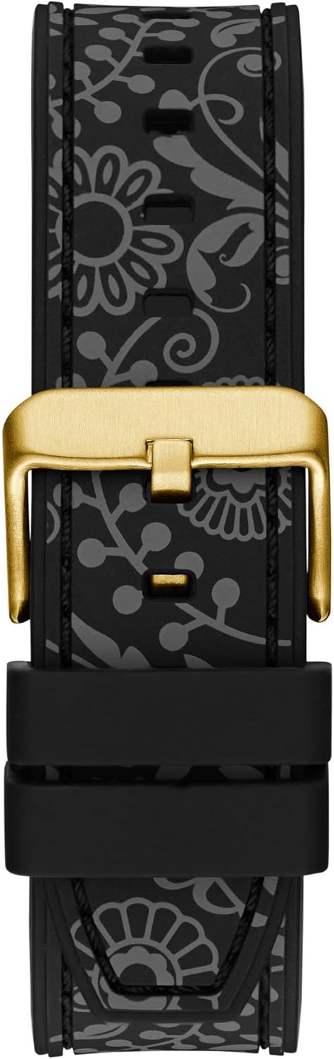 Guess Men's 44mm Watch - Black Multi Dial Gold-Tone Case