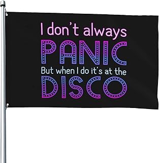 I Don'T Always Panic-But When I Do It'S At The-Disco Flag 3d Wall Banner Poster For Home Garden Outdoor Indoor 4 X 6 Ft