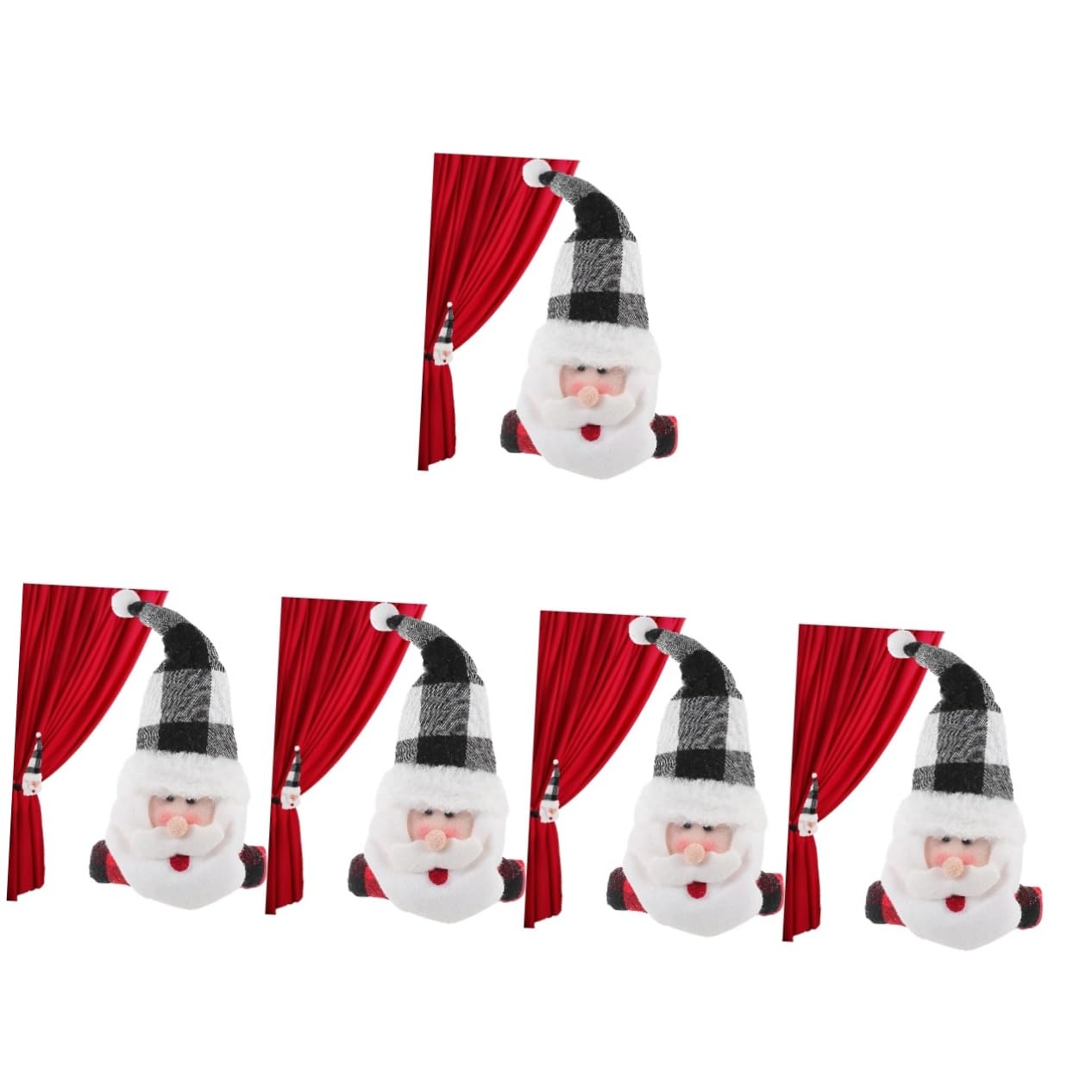 Cabilock Lot De 5 Embrasses De Rideaux Magnétiques Élégantes pour Noël Idéales pour Les Fêtes De Noël