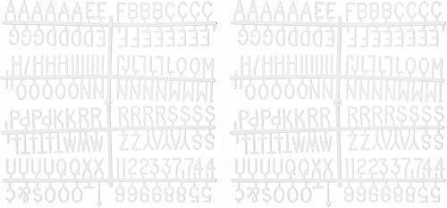 Miniatura 6 de Tablero de letras de fieltro con 294 letras, números y símbolos, tablero de mensajes intercambiable de 10 x 10 pulgadas con gancho de montaje en