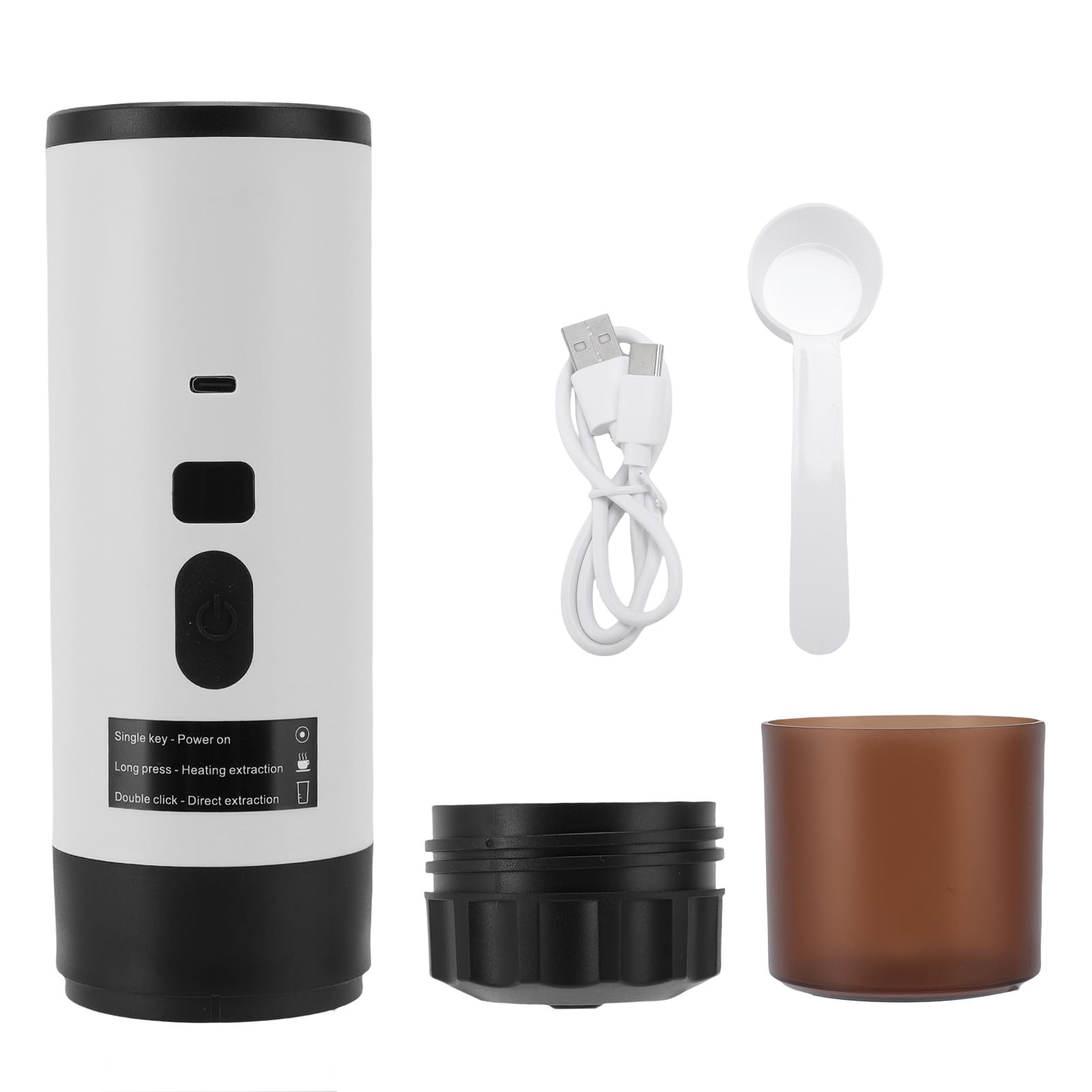 Fabater de Cápsulas Portátil Compacta, Eléctrica Pequeña Automática para Aventuras en el Hogar y Al Aire Libre