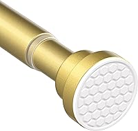 Vista 8 de Barras de tensión para ventanas de 28 a 48 pulgadas, barras de cortina negras, sin perforación, barra de cortina ajustable, barra de tensión