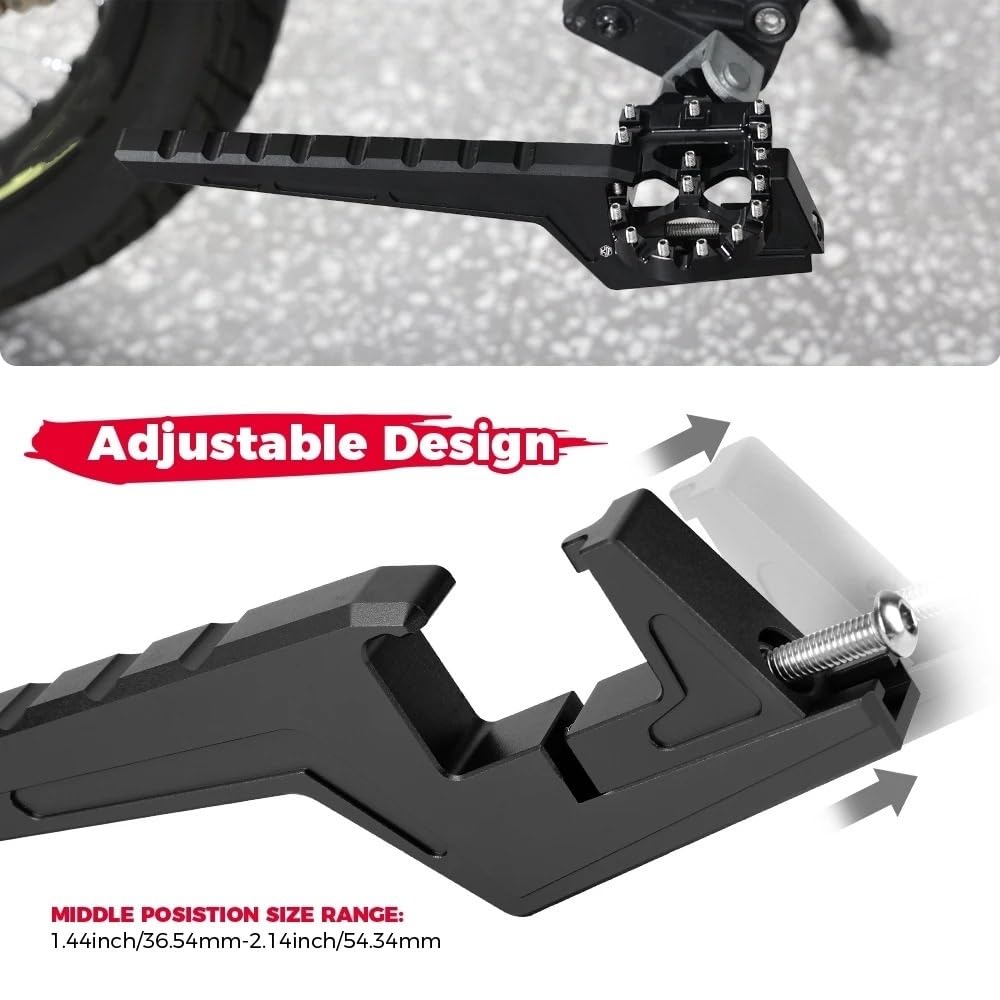 Pedane larghe Adatto per pedane passeggero universali per moto VTB Ventus One, accessori fuoristrada per bici da cross