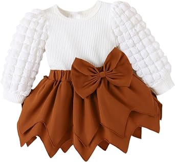 Toddler Baby Girl Outfits Cute Fall Winter Clothes Long Sleeve Knitted Pullover Pleated Mini Skirt Set 3-24 Months