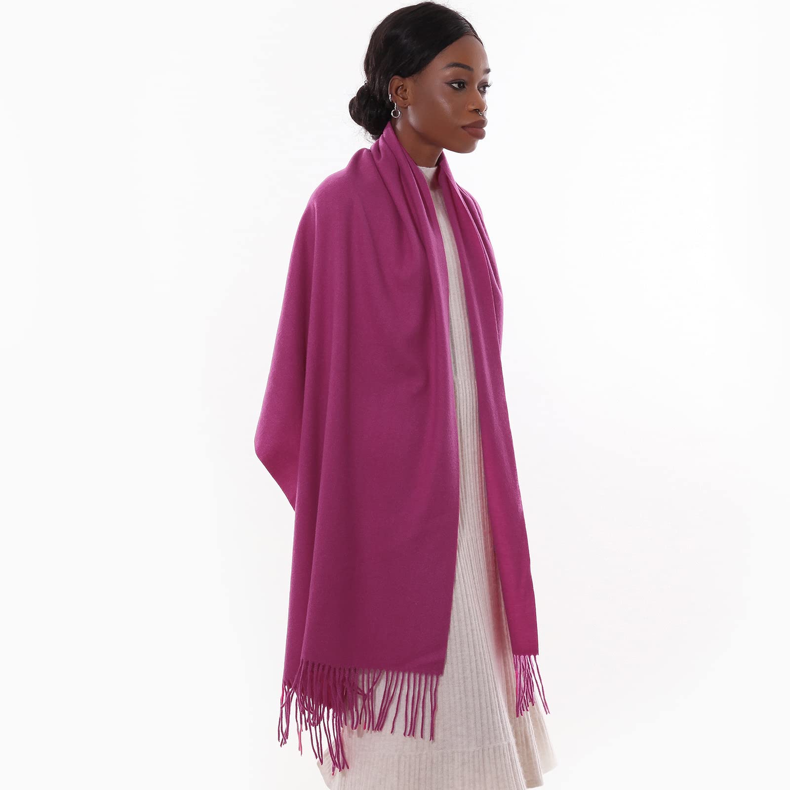 Sciarpa Pashmina Donna Invernale Scialle Sciarpe Elegante Cerimonia Grande Stole Foulard Scialle da Abito Sera