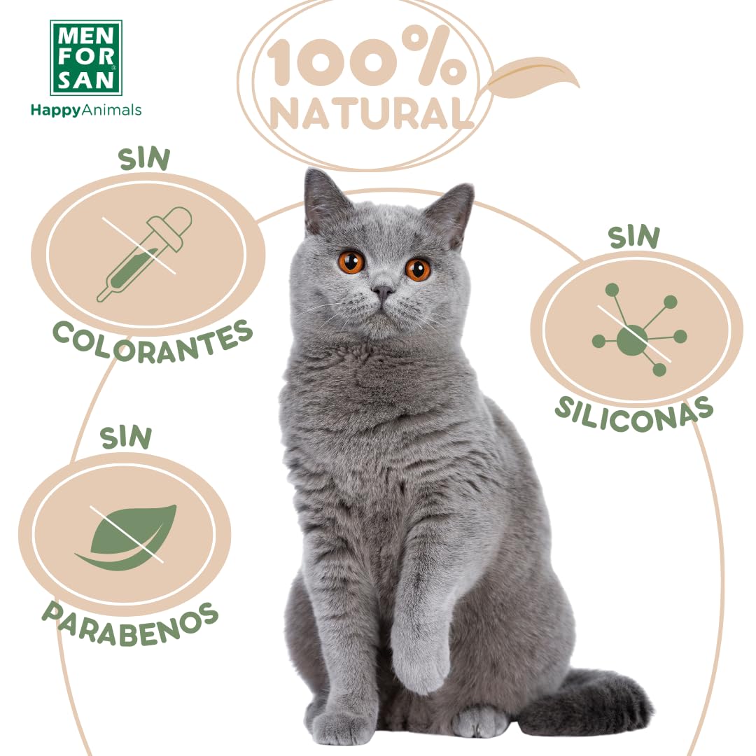 MENFORSAN Shampoo Secco all'Olio di Argan per Gatti, 250 ml