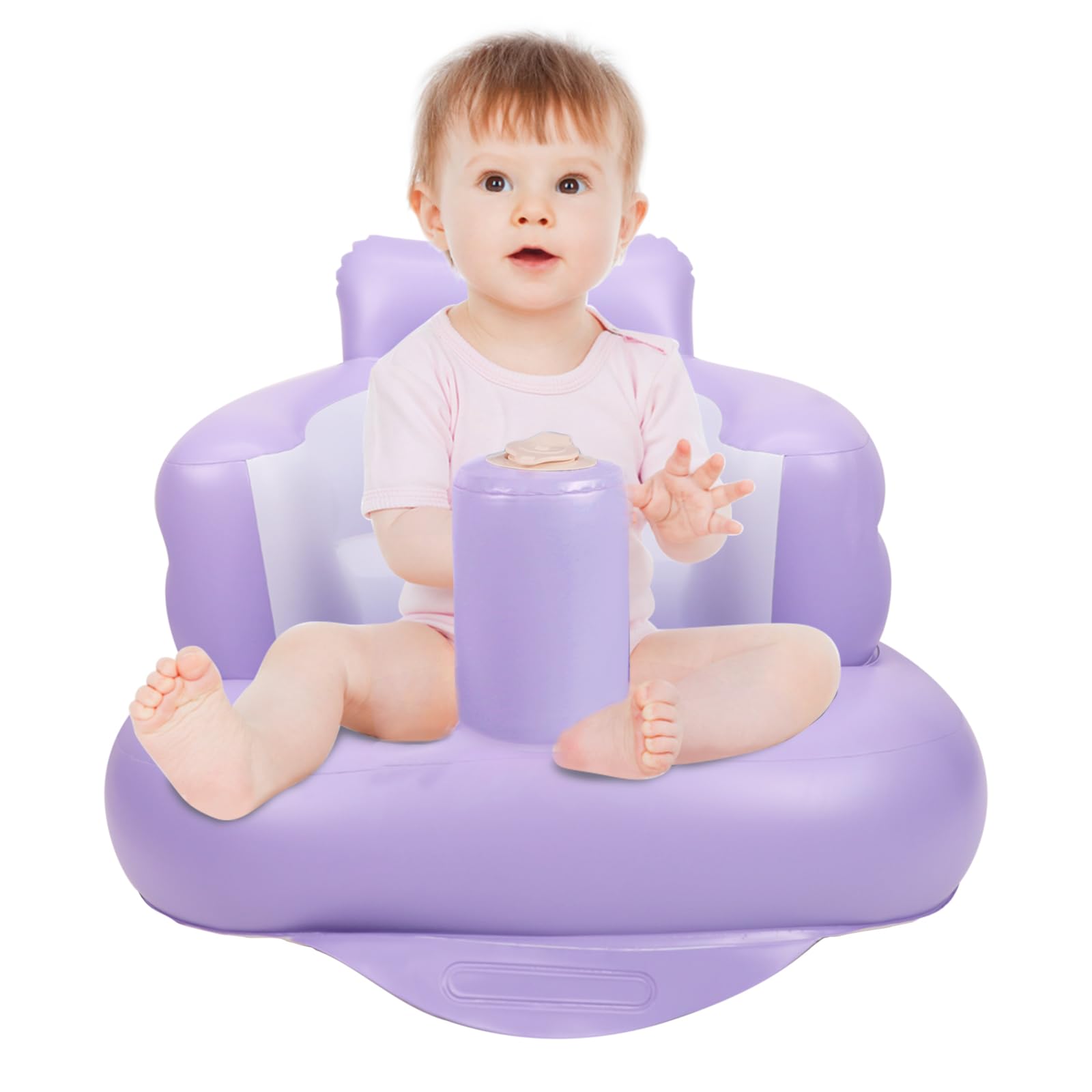 AirSwim Inflatable Baby Chair, Inflatable Baby Seat for Babies 3 Months and Up, Summer Blow Up Chair with Built in Air Pump