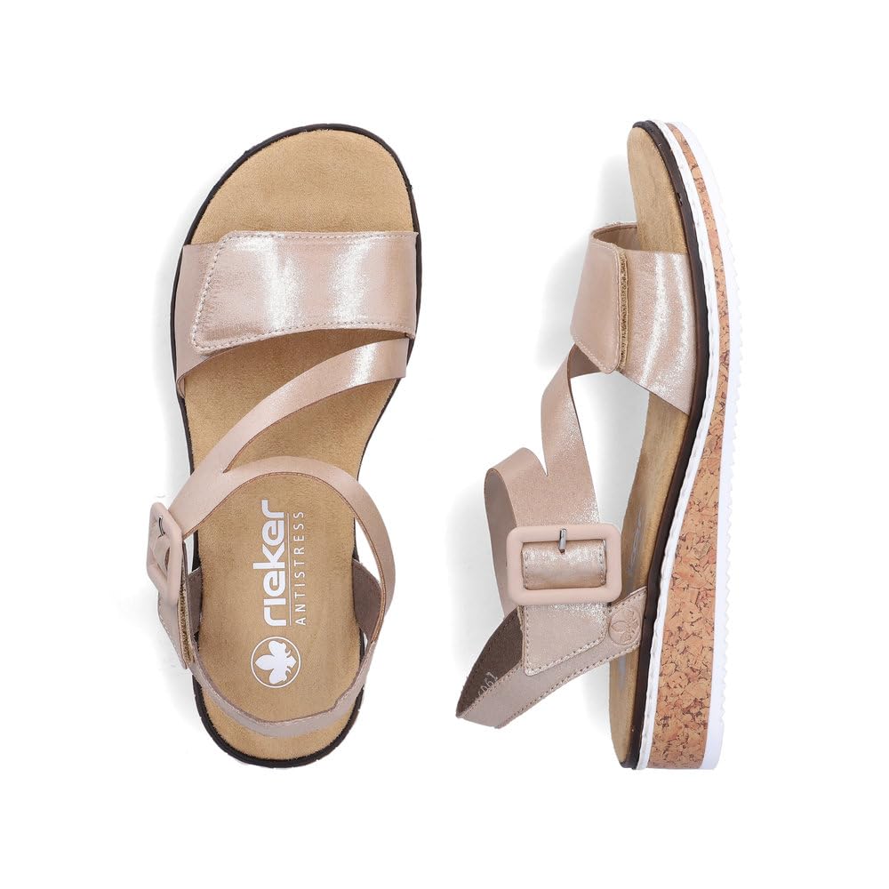 Rieker Femme Sandales V3660, Dame Sandales Fines