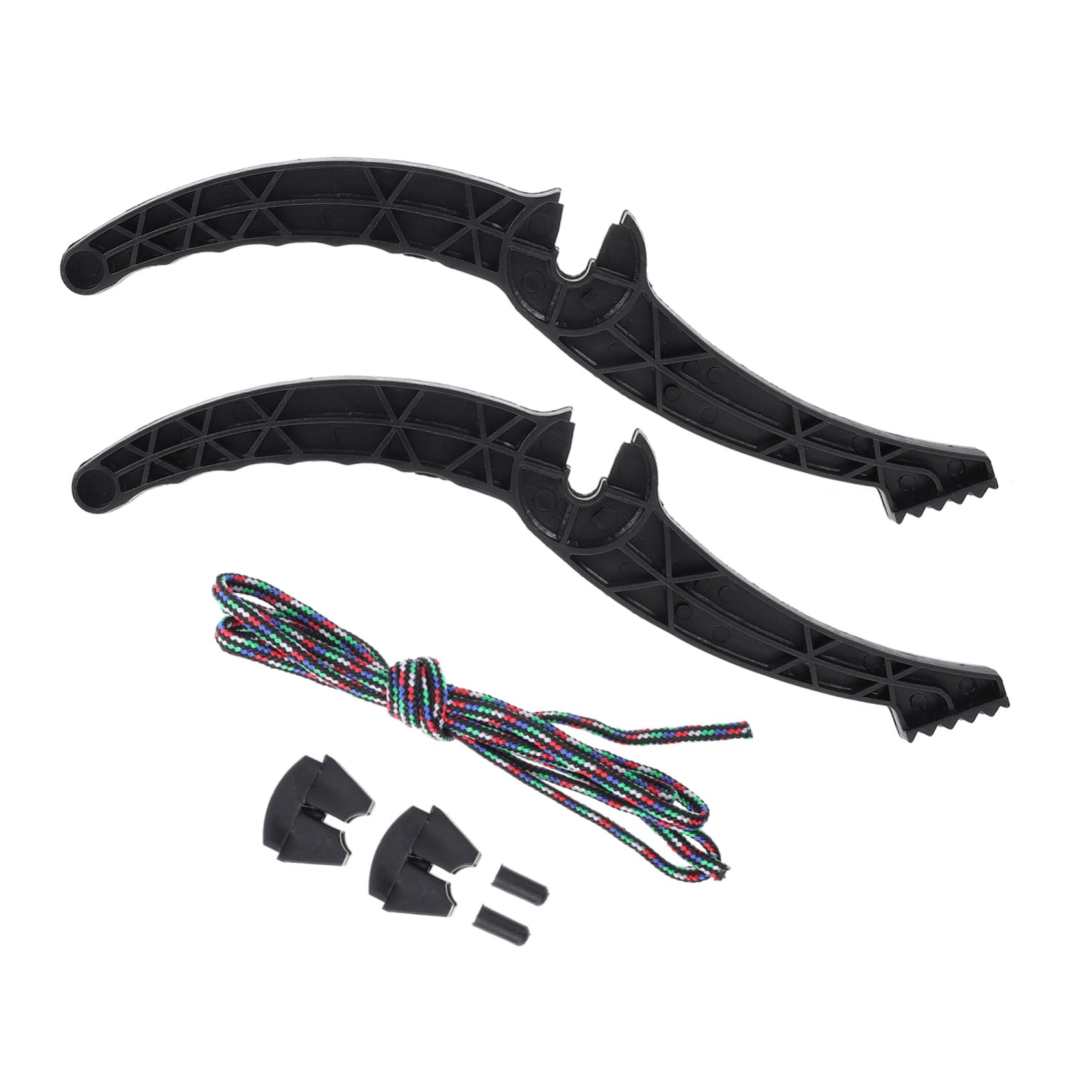 GOOHOCHY 1 Pair Professional Snowboard Brake Pad Plastic Ski Brake Handle Strap for Skiing Accessories
