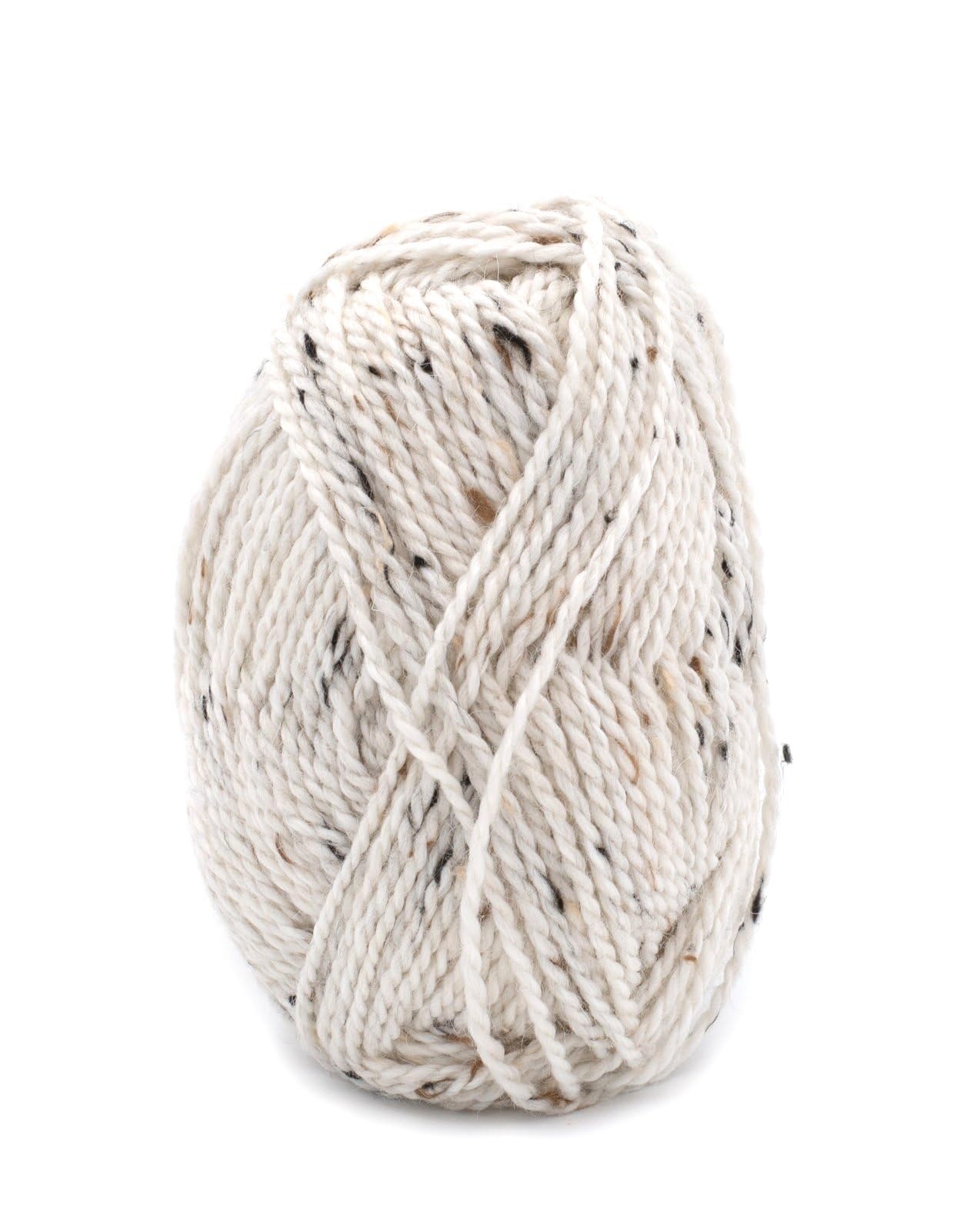 Laine à Tricoter Phildar Phil Randonnées – 50% Naturel (10% Alpaga, 40% Laine) – Pelote 50g, Couleur Ecru